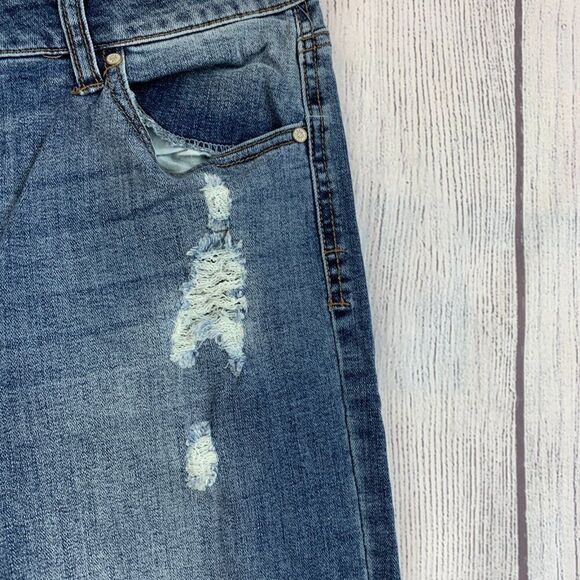 Celebrity Pink Jeans sz 11 / 30 Skinny Ankle Inseam 26.5" Distressed - Picture 5 of 15